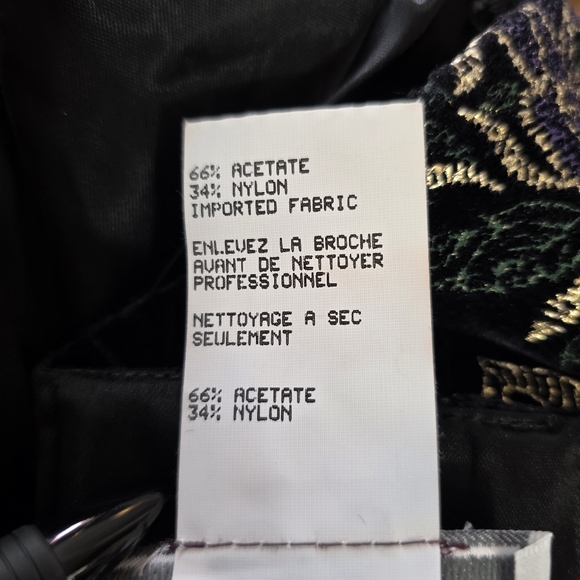 Vintage 80s 90s Scott McClintock Velvet Strapless Dress Embellished Bolero Set - Picture 9 of 14